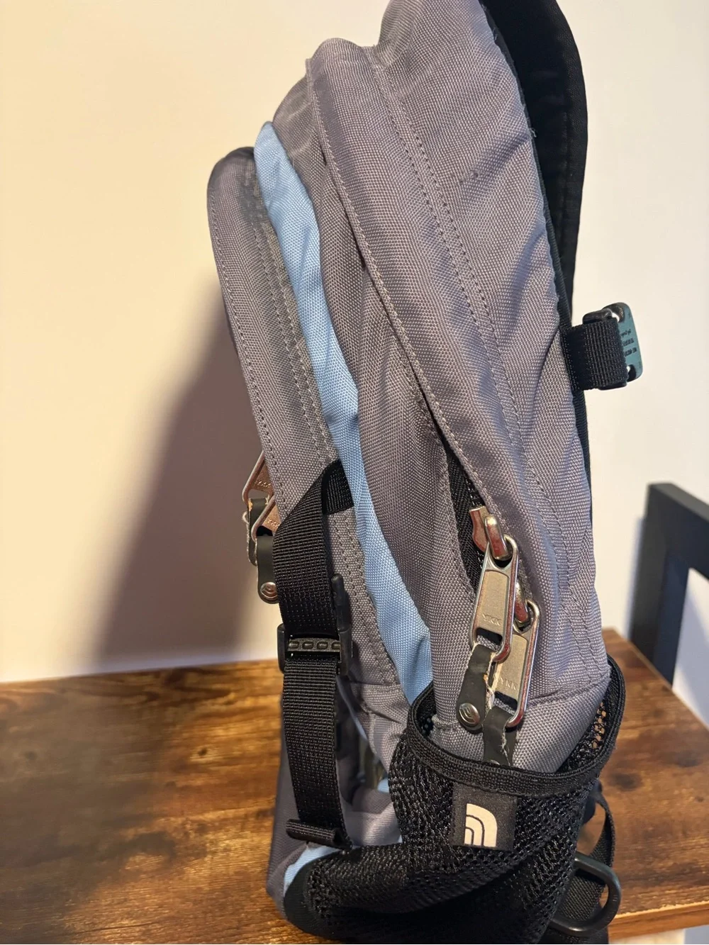 The North Face Isabella Light Blue and Gray Backpack